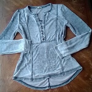 Graywashed White Thermal Tunic Top!!!!